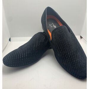 Mix No. 6 Black Velvet Studded Loafers Size 11M